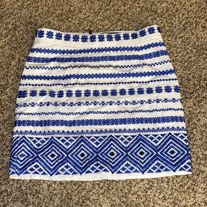 Sam Edelman Blue Striped Skirt